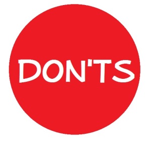 donts